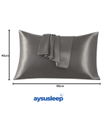 Güzellik Uykusu Seti: %100 İpek Saten Cilt & Saç Dostu Yastık Kılıfı (2’li Lüks Paket) - Görsel 3